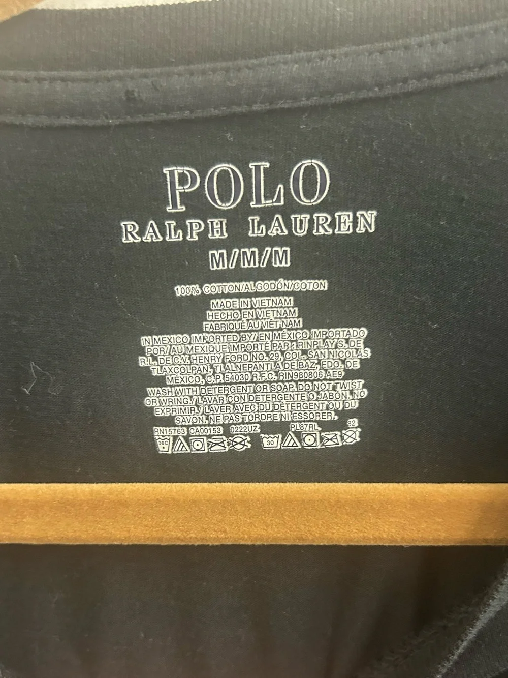 Polo by Ralph Lauren Black Long-Sleeve Crew Tee 100% cotton